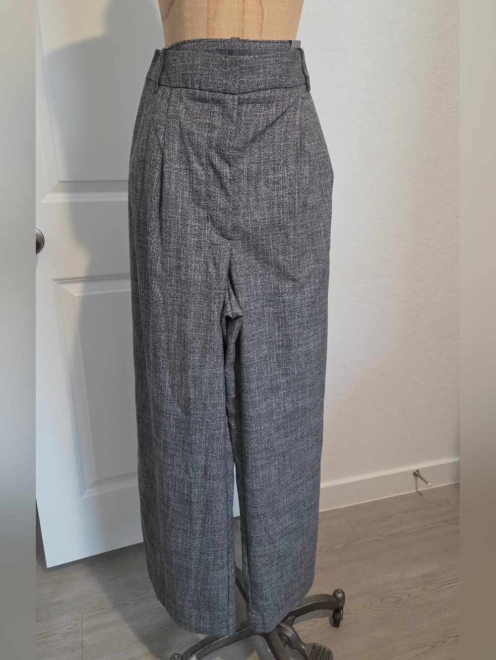 Worthington Gray Wide-Leg Women's Dress Pants